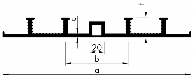 KRASO AD 500/35 - 8 anchor, external expansion joint tape (m)