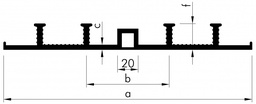 [AD500/35] KRASO AD 500/35 - 8 anchor, external expansion joint tape (m)